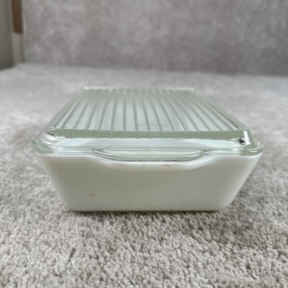 Vintage Pyrex 0503 Turquoise Amish Butterprint 11/2 Qt Casserole Dish W/Lid 503c - Picture 4 of 11
